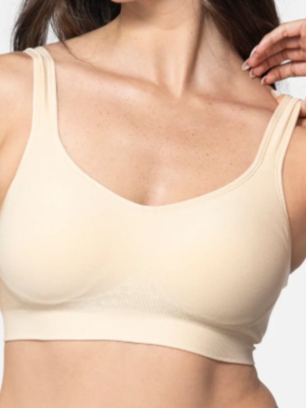 Underoutfit #459 The Comfort Shaping Bra Size XL, Cream/Beige NWT